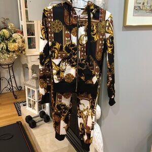 NEW Hooded Jacket and Jogger Pants Loungewear 2 Piece Set